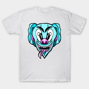 Clownin' Around Design (Pink and Blue) T-Shirt